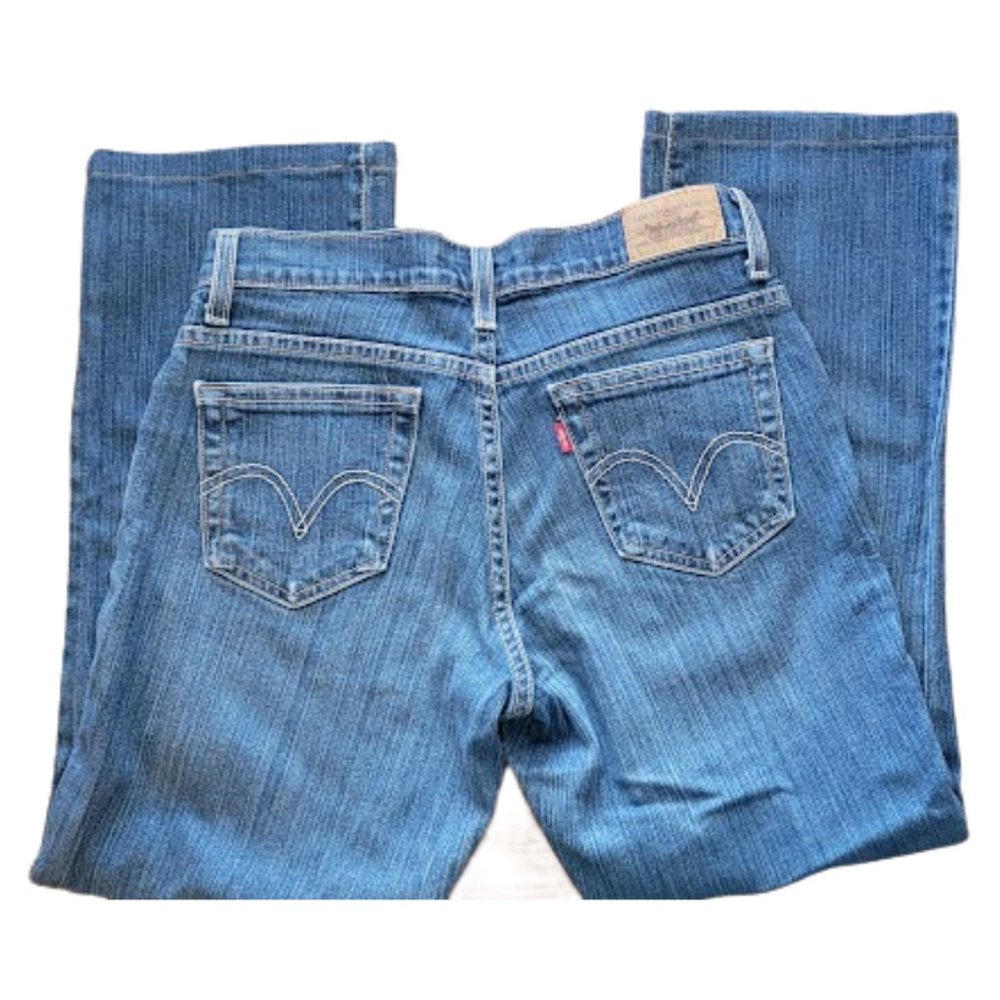 Levi's 550 Relaxed Boot Cut Jeans SZ 4  Excellent Shape! - Picture 8 of 12